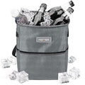 Cubo de basura plegable para coche color gris