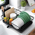 Escurridor de platos compacto para mesada