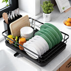 Escurridor de platos compacto para mesada