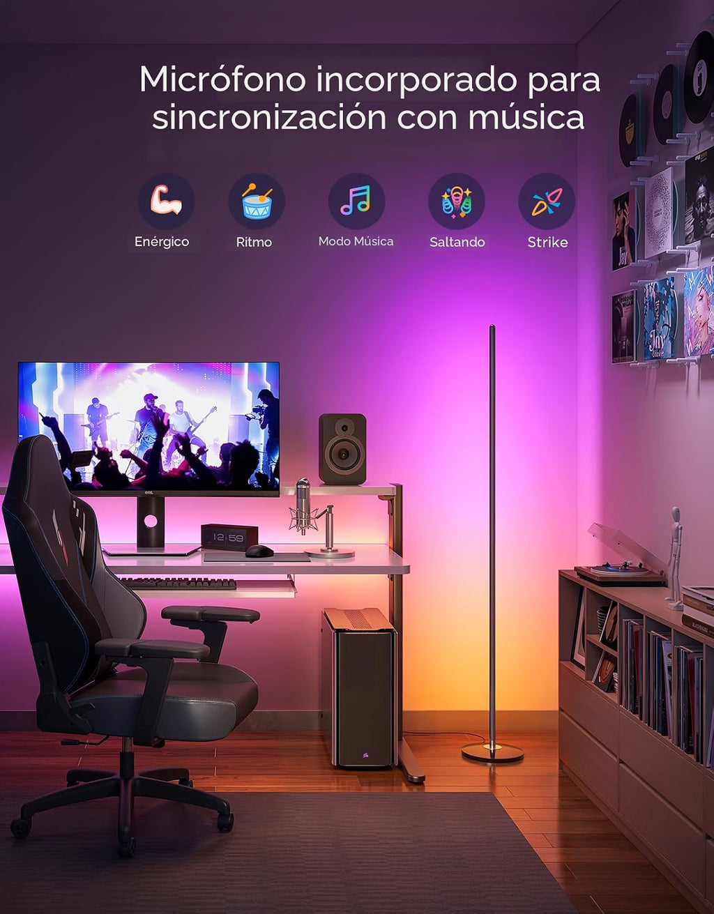 Tira LED inteligente Wi-Fi con sincronización musical
