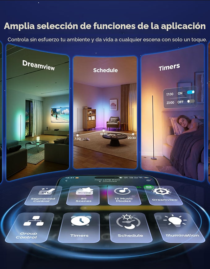 Tira LED inteligente Wi-Fi con sincronización musical