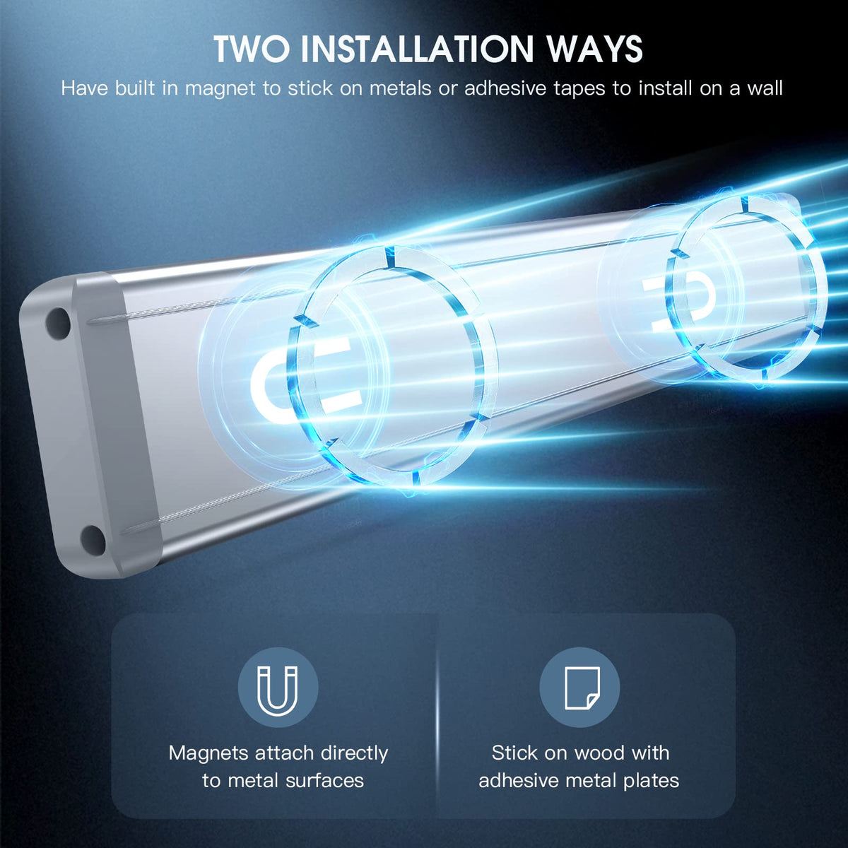 Luz LED magnética bajo mueble de cocina