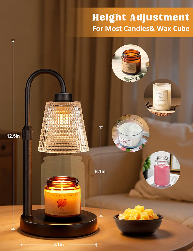 Lámpara calentadora de velas con temporizador