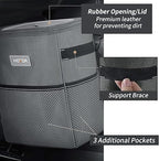 Cubo de basura para coche impermeable y a prueba de fugas
