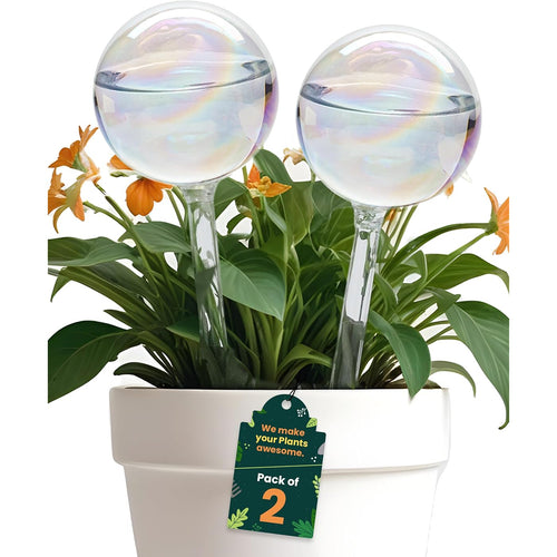 Bulbos de riego automático de cristal iridiscente pack de 2