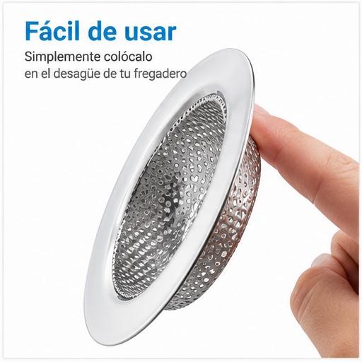 Coladores de acero inoxidable para bacha – Pack de 2