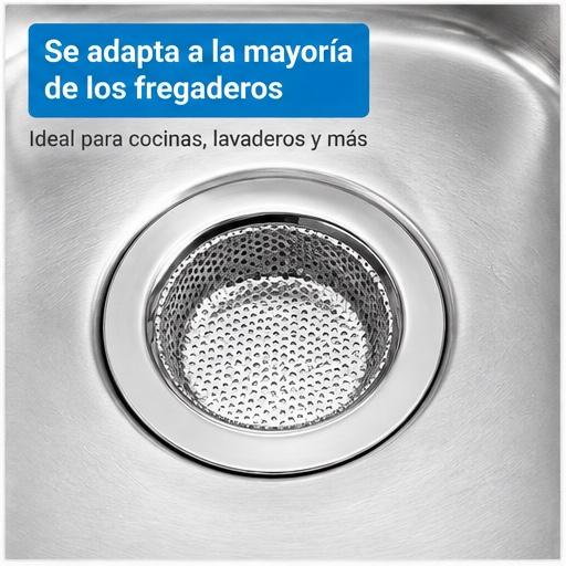 Coladores de acero inoxidable para bacha – Pack de 2