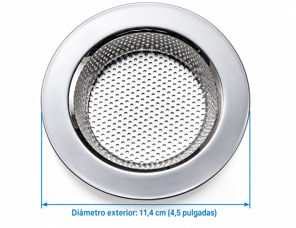 Coladores de acero inoxidable para bacha – Pack de 2