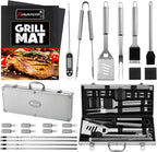 Set de 23 piezas para barbacoa en maletín de aluminio