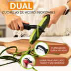 Pelador giratorio de acero inoxidable para frutas y verduras