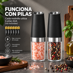 Molinillo eléctrico automático para sal y pimienta