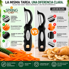 Pelador giratorio de acero inoxidable para frutas y verduras