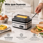 Cocedor eléctrico de huevos y tortillas con apagado automático