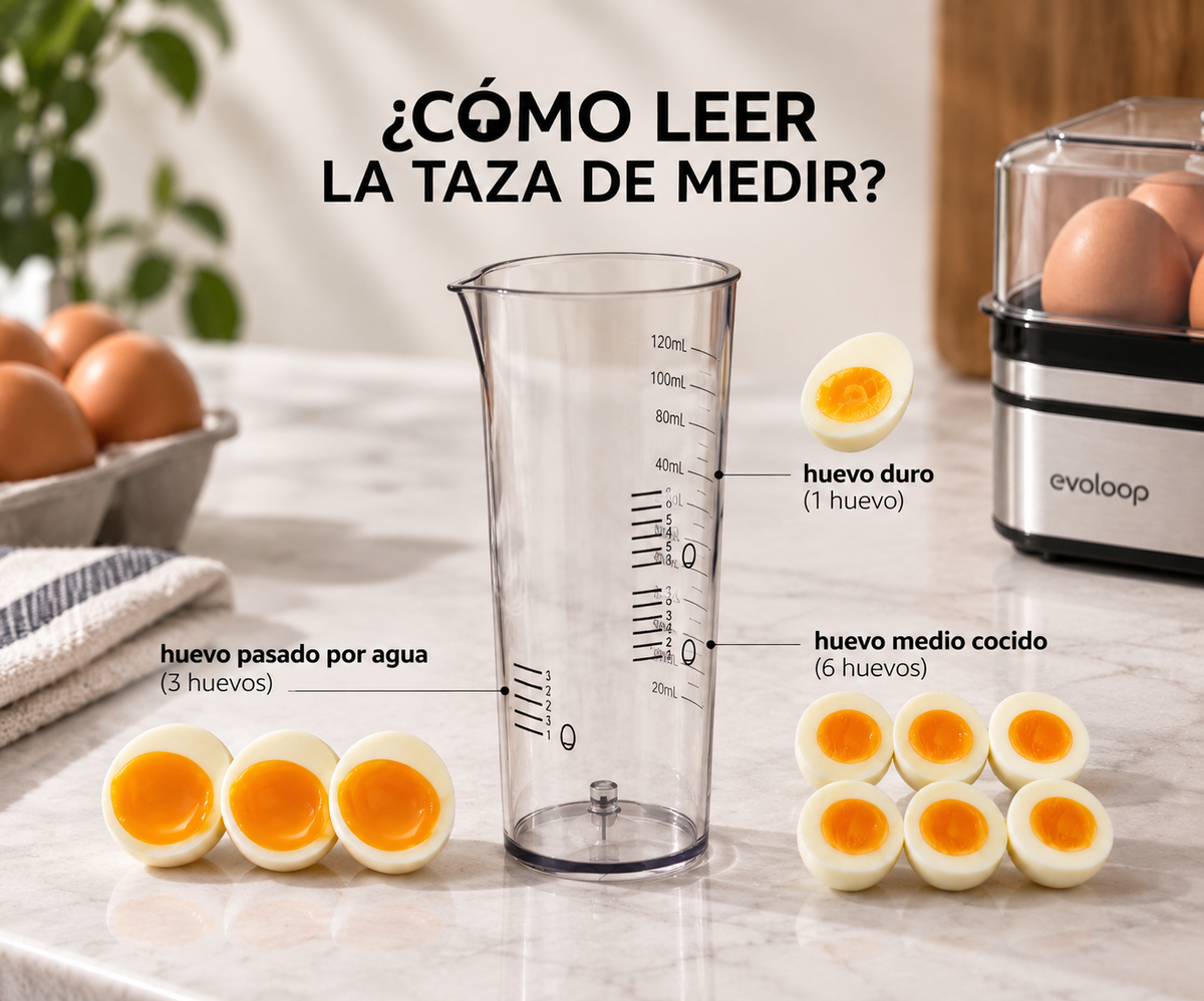 Cocedor eléctrico de huevos y tortillas con apagado automático
