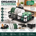 Escurridor de platos compacto para mesada