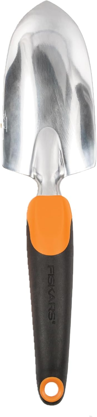 Pala de mano ergonómica para jardín con cabezal de aluminio