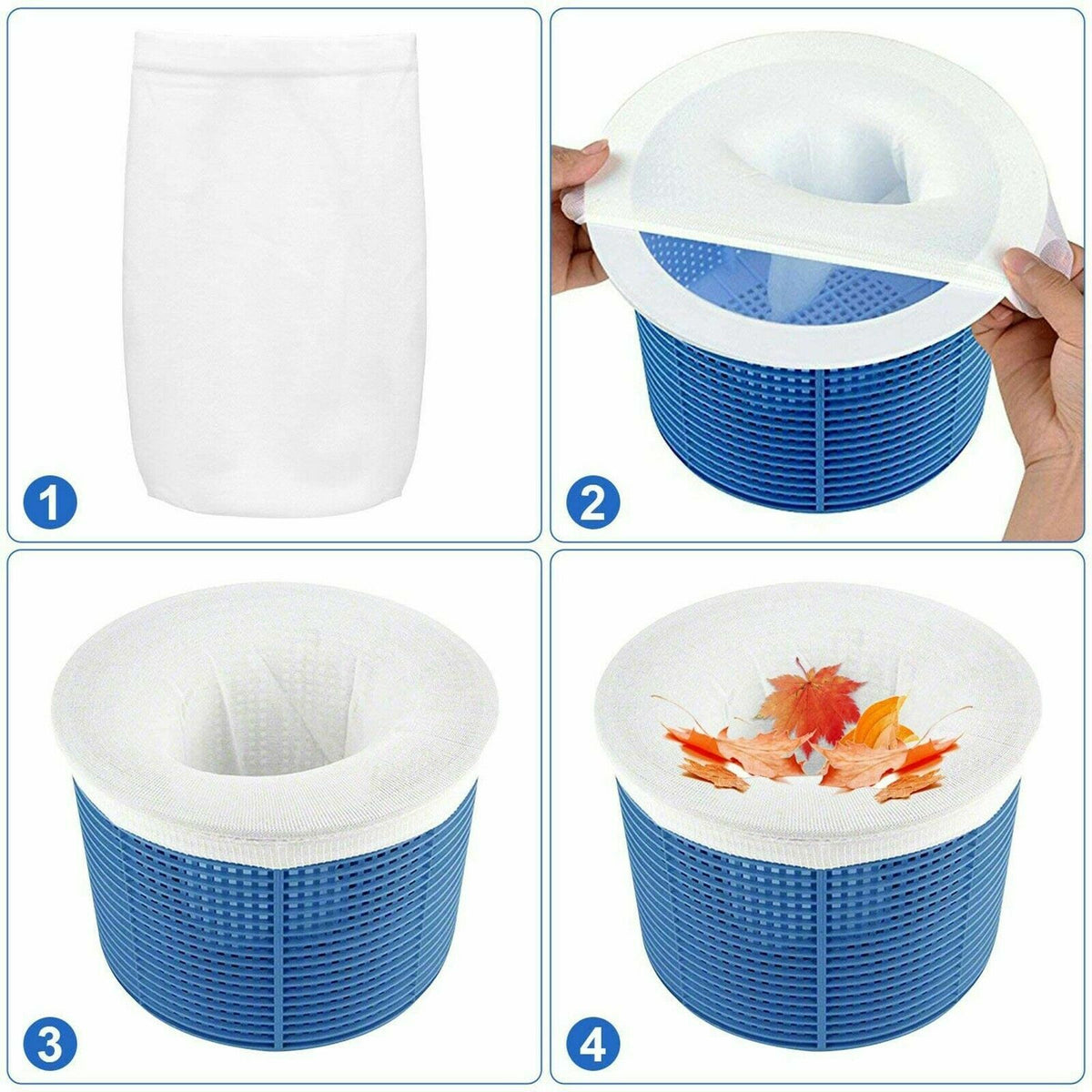 Media filtro elástica de malla ultrafina para cesta de skimmer