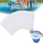 Pack de 30 medias filtro de malla fina para skimmer de piscina
