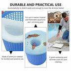 Media filtro atrapando hojas y suciedad de la piscina